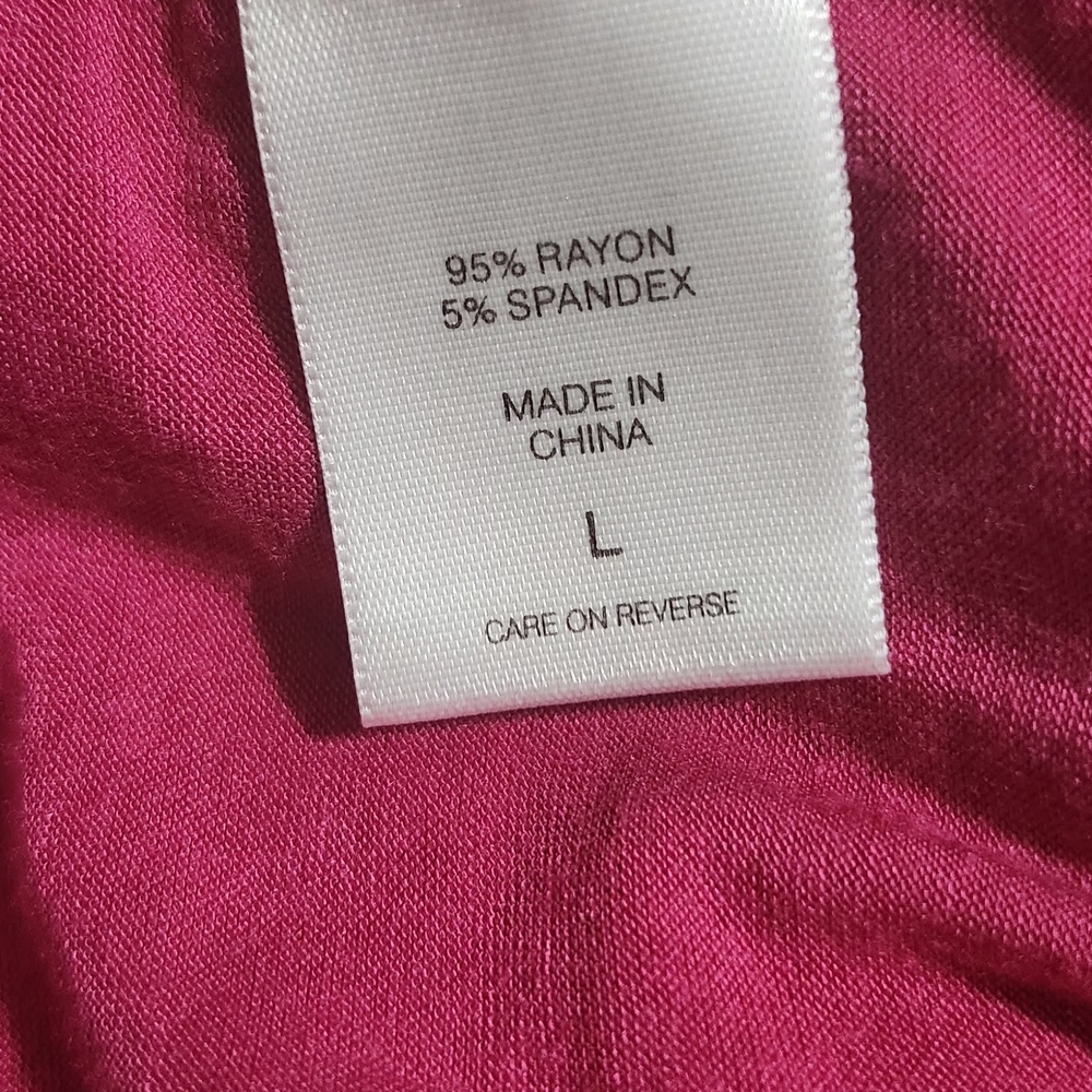 Soho Deep Red Crisscross V-Neck Blouse - Picture 6 of 7